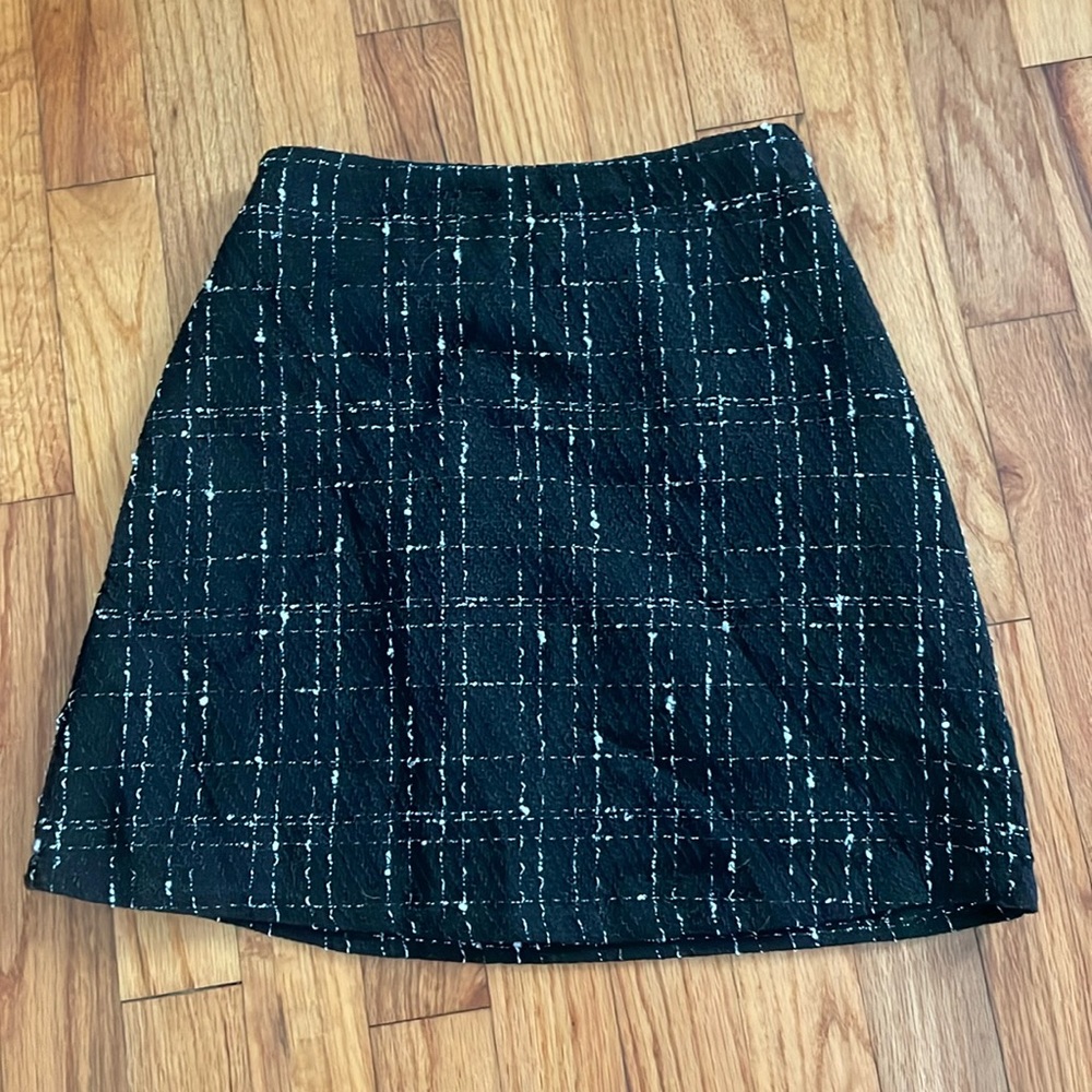 Princess Polly, Black Tweed Skirt